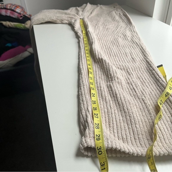 Reformation Jeans Preston Baggy High Rise Straight Corduroy Pants Cement 26 - Picture 13 of 13